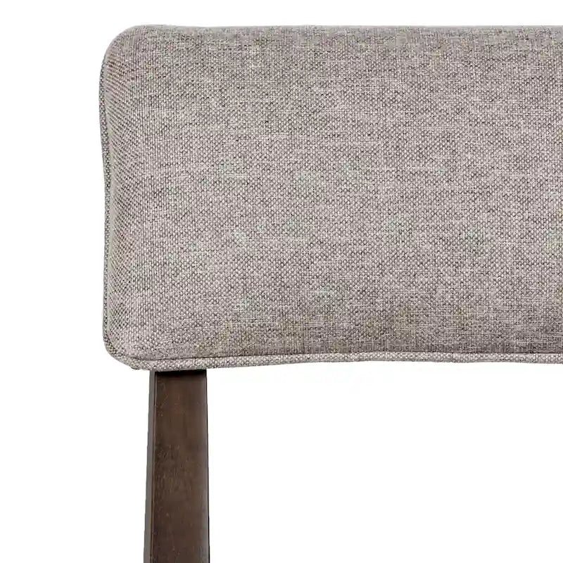 Chaise de salle à manger rembourrée en bois massif