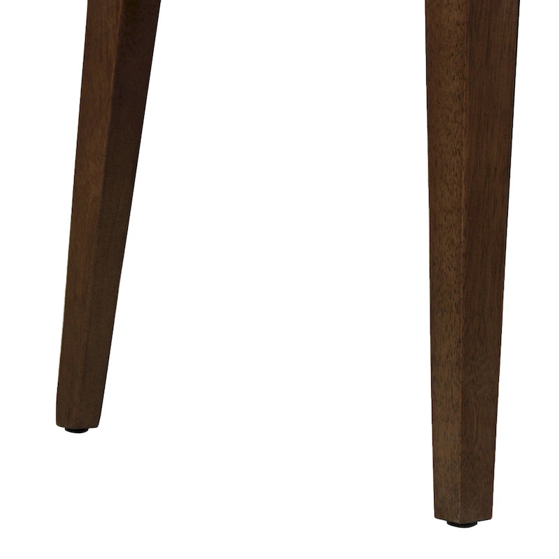 Chaise de salle à manger rembourrée en bois massif