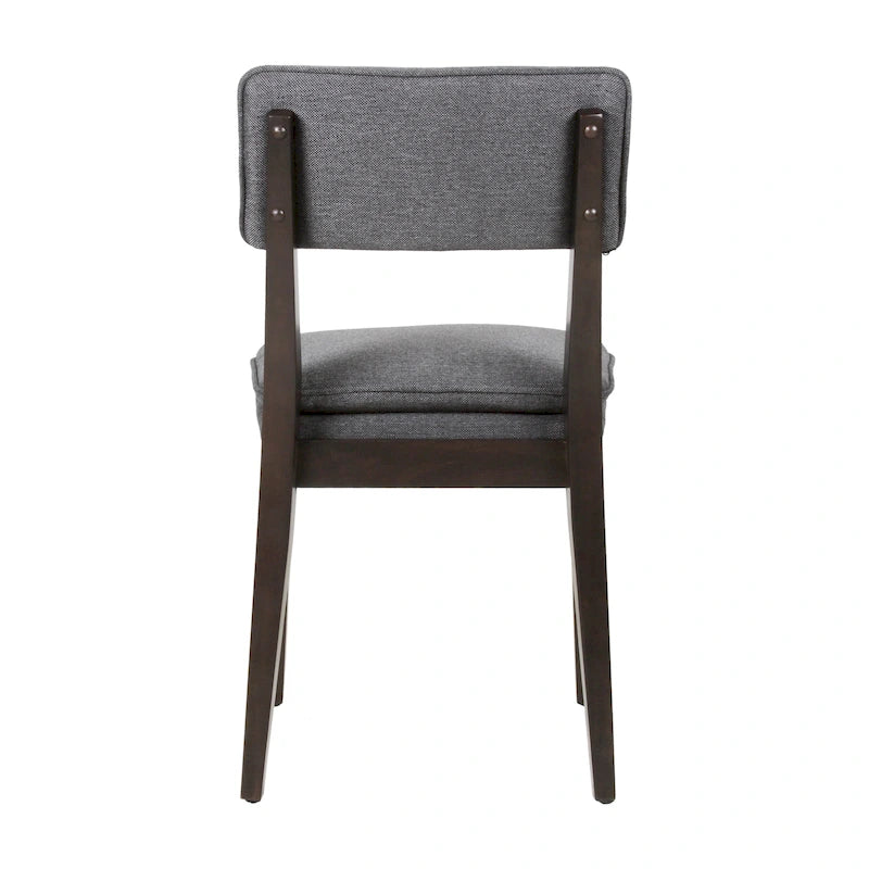 Chaise de salle à manger rembourrée en bois massif