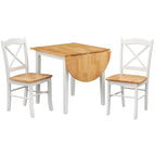 Table et chaises de salle à manger à abattants rustiques
