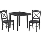 Table et chaises de salle à manger à abattants rustiques