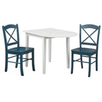 Table et chaises de salle à manger à abattants rustiques