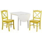 Table et chaises de salle à manger à abattants rustiques