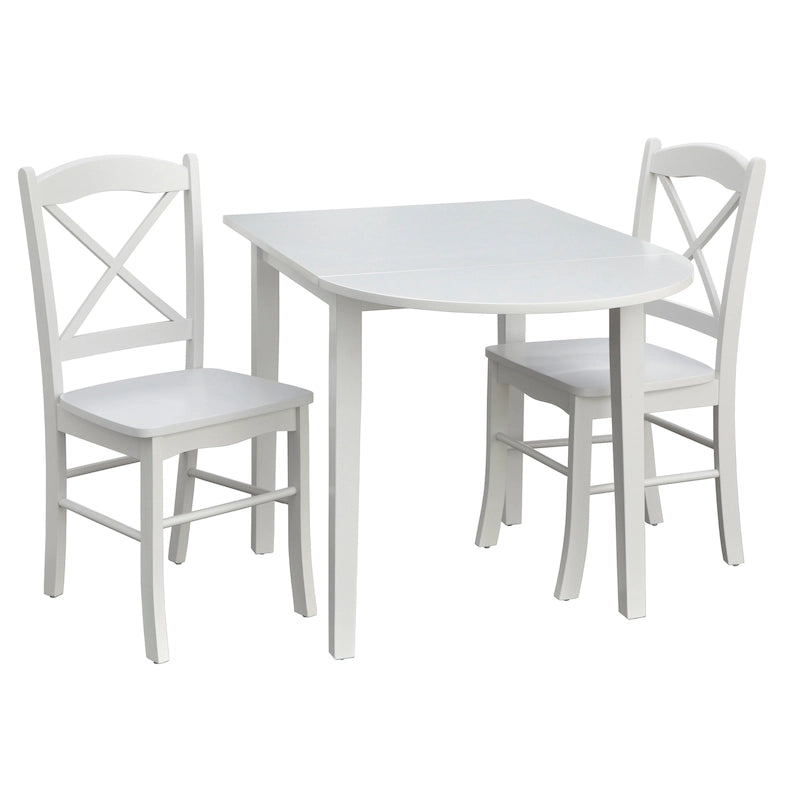 Table et chaises de salle à manger à abattants rustiques