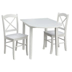 Table et chaises de salle à manger à abattants rustiques