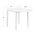 Table et chaises de salle à manger à abattants rustiques