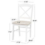 Table et chaises de salle à manger à abattants rustiques