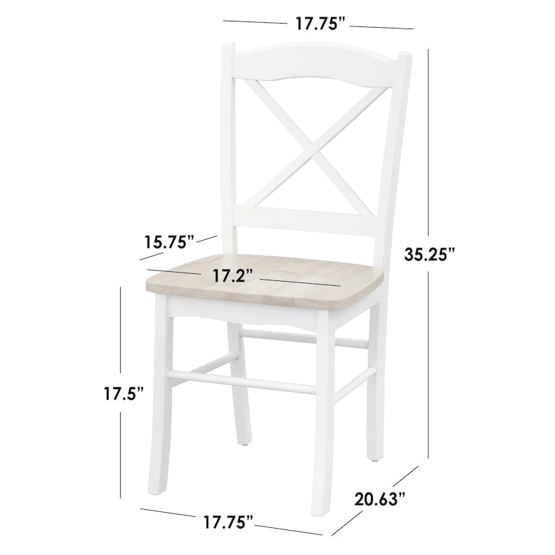 Table et chaises de salle à manger à abattants rustiques