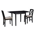 Table et chaises de salle à manger rustiques à abattant