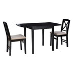 Table et chaises de salle à manger rustiques à abattant