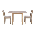 Table et chaises de salle à manger rustiques à abattant