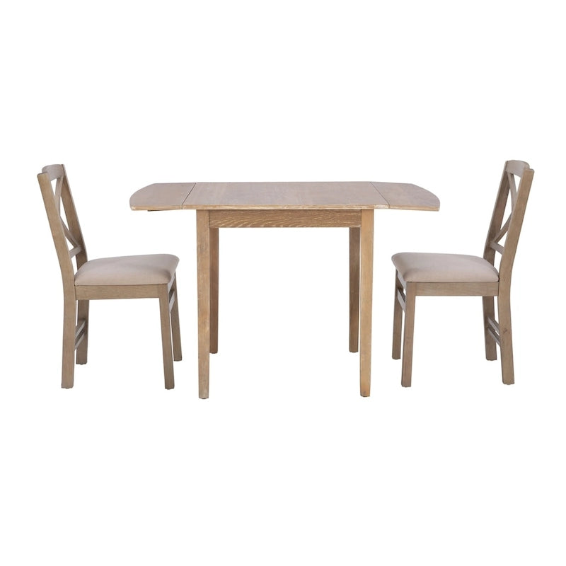 Table et chaises de salle à manger rustiques à abattant