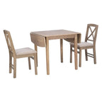 Table et chaises de salle à manger rustiques à abattant