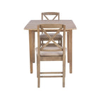 Table et chaises de salle à manger rustiques à abattant