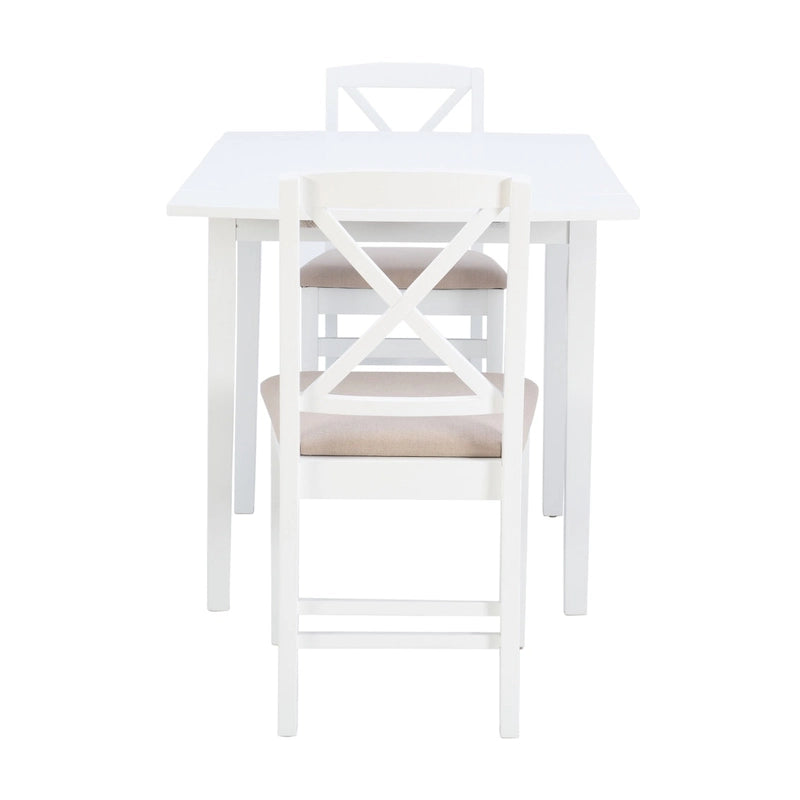 Table et chaises de salle à manger rustiques à abattant