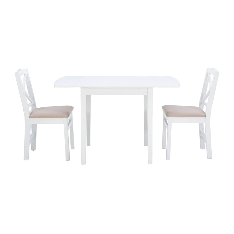 Table et chaises de salle à manger rustiques à abattant