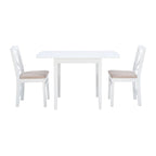 Table et chaises de salle à manger rustiques à abattant