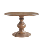 Table de salle à manger ronde à pied central de 117 cm