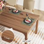 Table de salle à manger pour 6-8 personnes, table de salle à manger rectangulaire de 78 pouces de long pour le salon