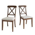Chaise de salle à manger en bois de style fermier