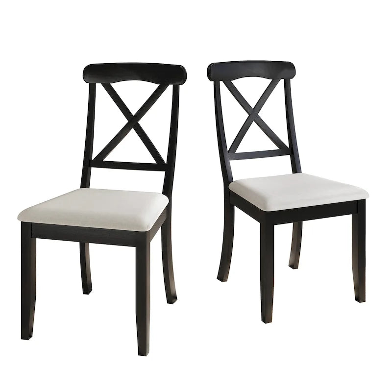 Chaise de salle à manger en bois de style fermier