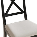 Chaise de salle à manger en bois de style fermier