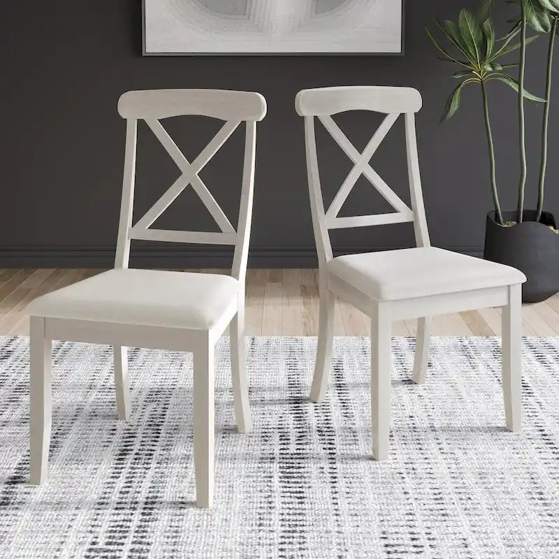Chaise de salle à manger en bois de style fermier