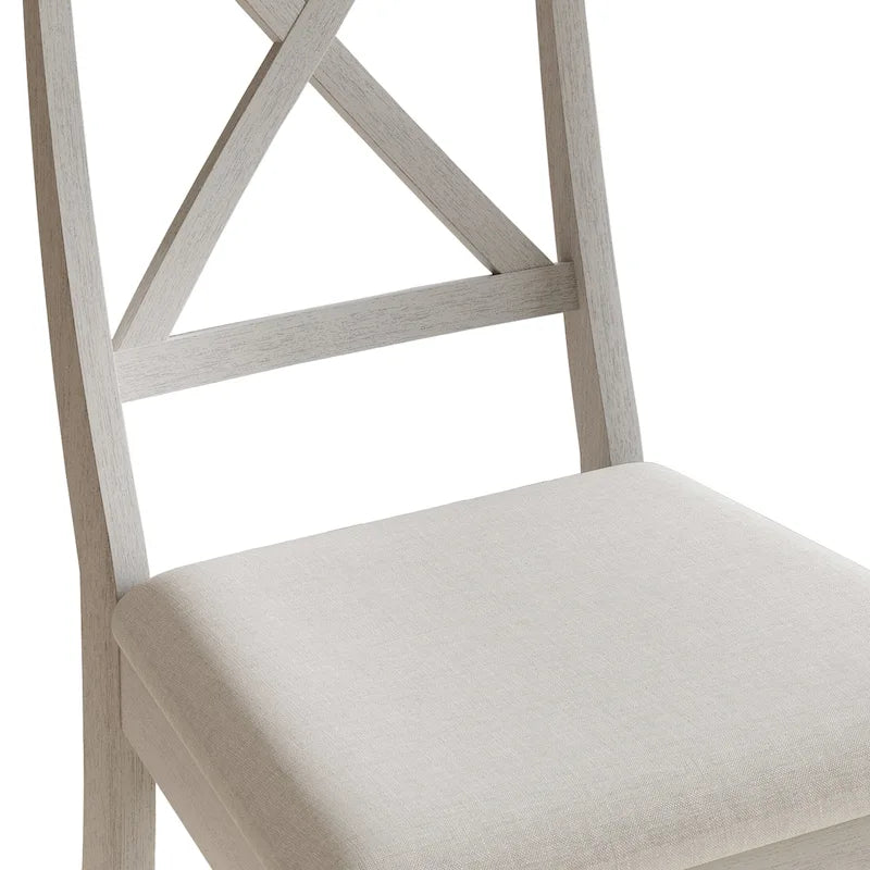 Chaise de salle à manger en bois de style fermier