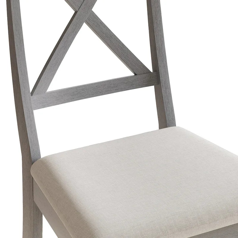 Chaise de salle à manger en bois de style fermier