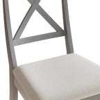 Chaise de salle à manger en bois de style fermier