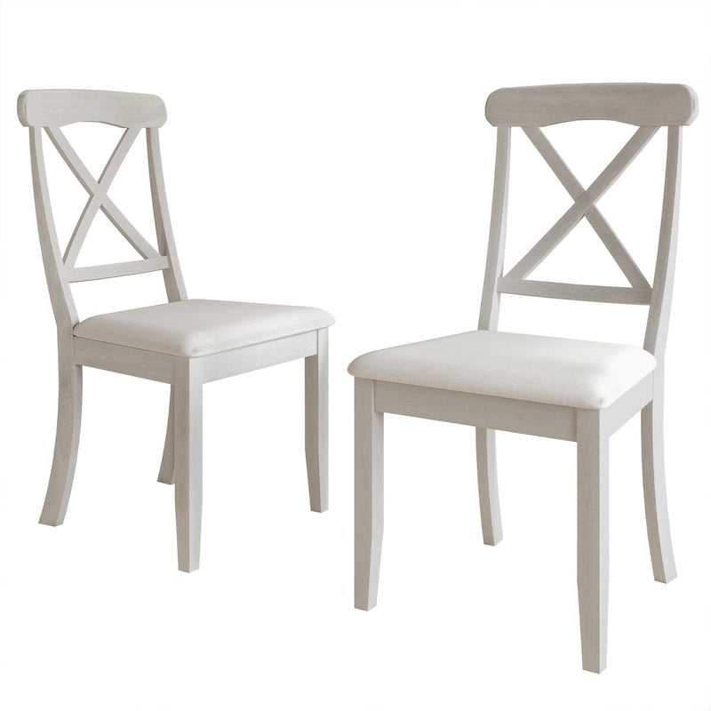 Chaise de salle à manger en bois de style fermier