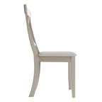 Chaise de salle à manger en bois de style fermier