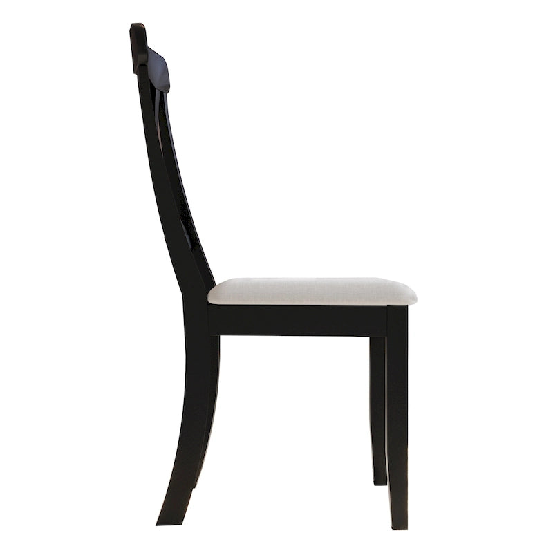 Chaise de salle à manger en bois de style fermier