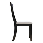 Chaise de salle à manger en bois de style fermier