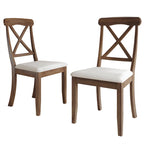 Chaise de salle à manger en bois de style fermier