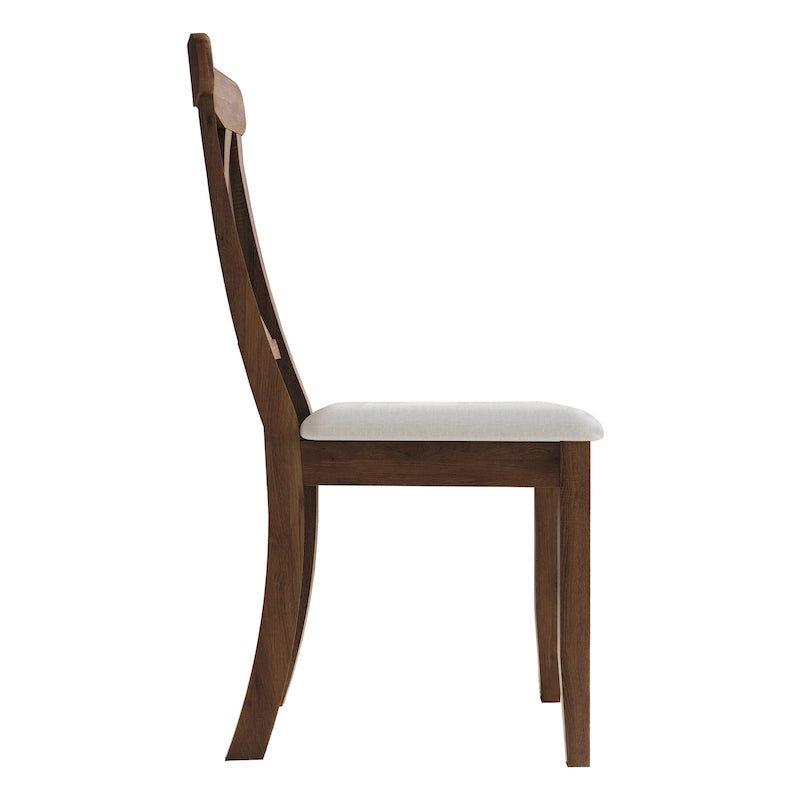 Chaise de salle à manger en bois de style fermier