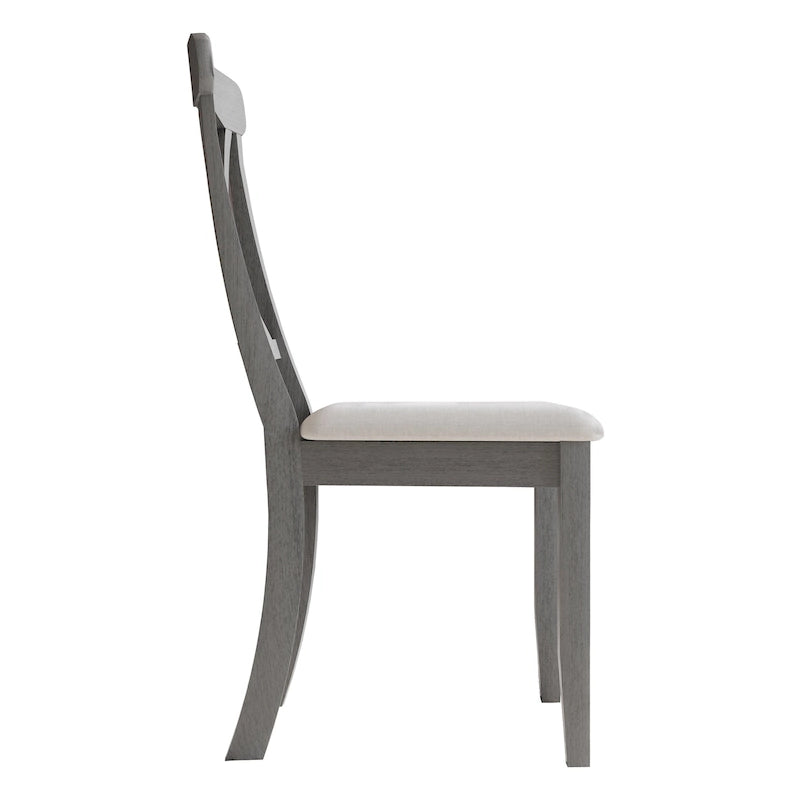Chaise de salle à manger en bois de style fermier