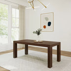 Table de salle à manger rectangulaire moderne de 72 po