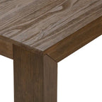 Table de salle à manger rectangulaire moderne de 72 po
