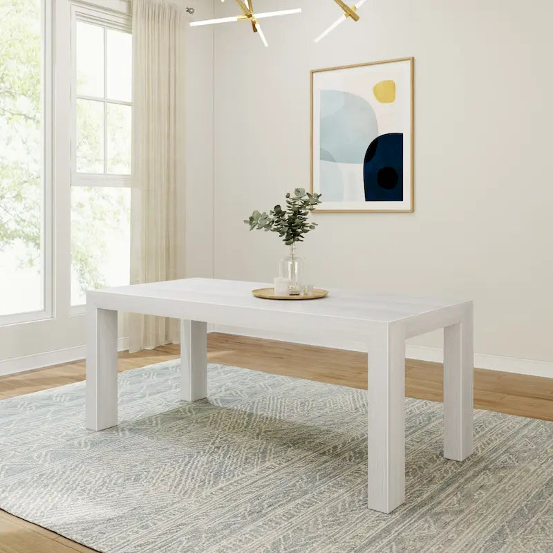 Table de salle à manger rectangulaire moderne de 72 po