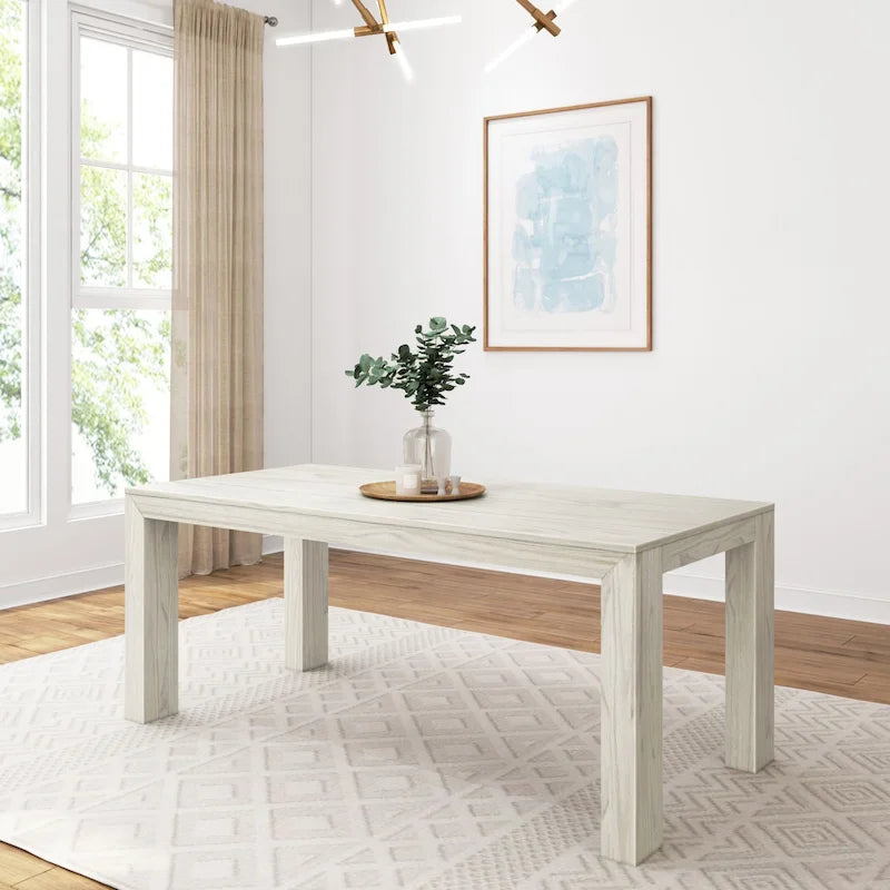 Table de salle à manger rectangulaire moderne de 72 po