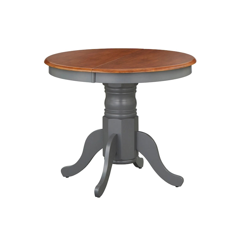 Table de salle à manger de ferme en bois massif avec rallonge