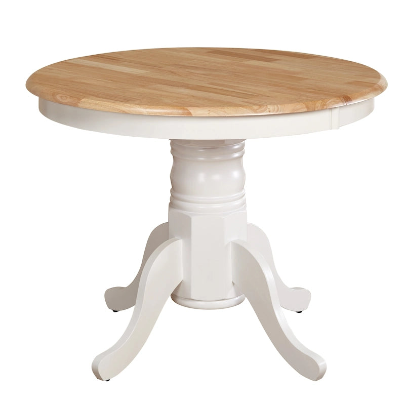 Table de salle à manger de ferme en bois massif avec rallonge