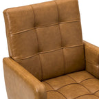 Chaise de bureau moderne en cuir vegan réglable en hauteur