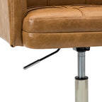 Chaise de bureau moderne en cuir vegan réglable en hauteur