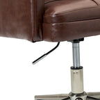 Chaise de bureau moderne en cuir vegan réglable en hauteur