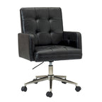 Chaise de bureau moderne en cuir vegan réglable en hauteur