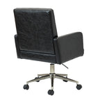 Chaise de bureau moderne en cuir vegan réglable en hauteur