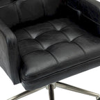 Chaise de bureau moderne en cuir vegan réglable en hauteur