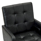 Chaise de bureau moderne en cuir vegan réglable en hauteur